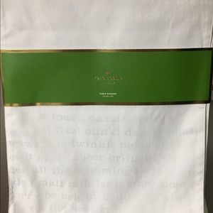 Kate Spade Christmas table runner, NWT